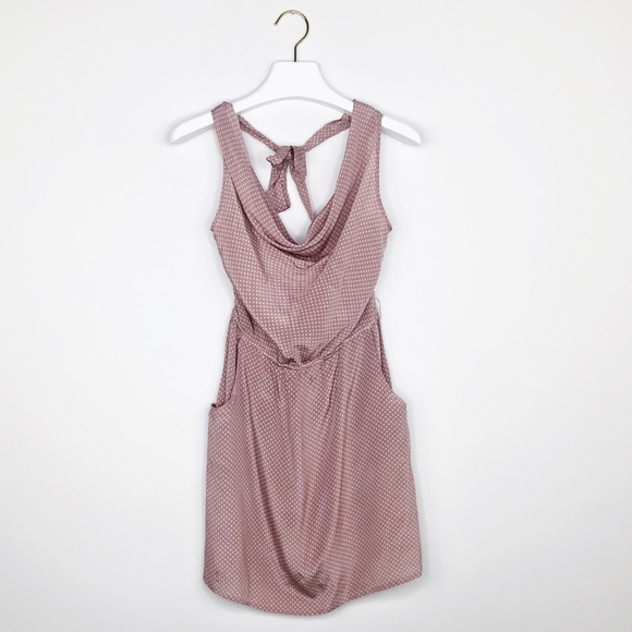 Forever 21 Dresses & Skirts - FOREVER 21 | Silk Polka Dot Cowlneck Halter Dress